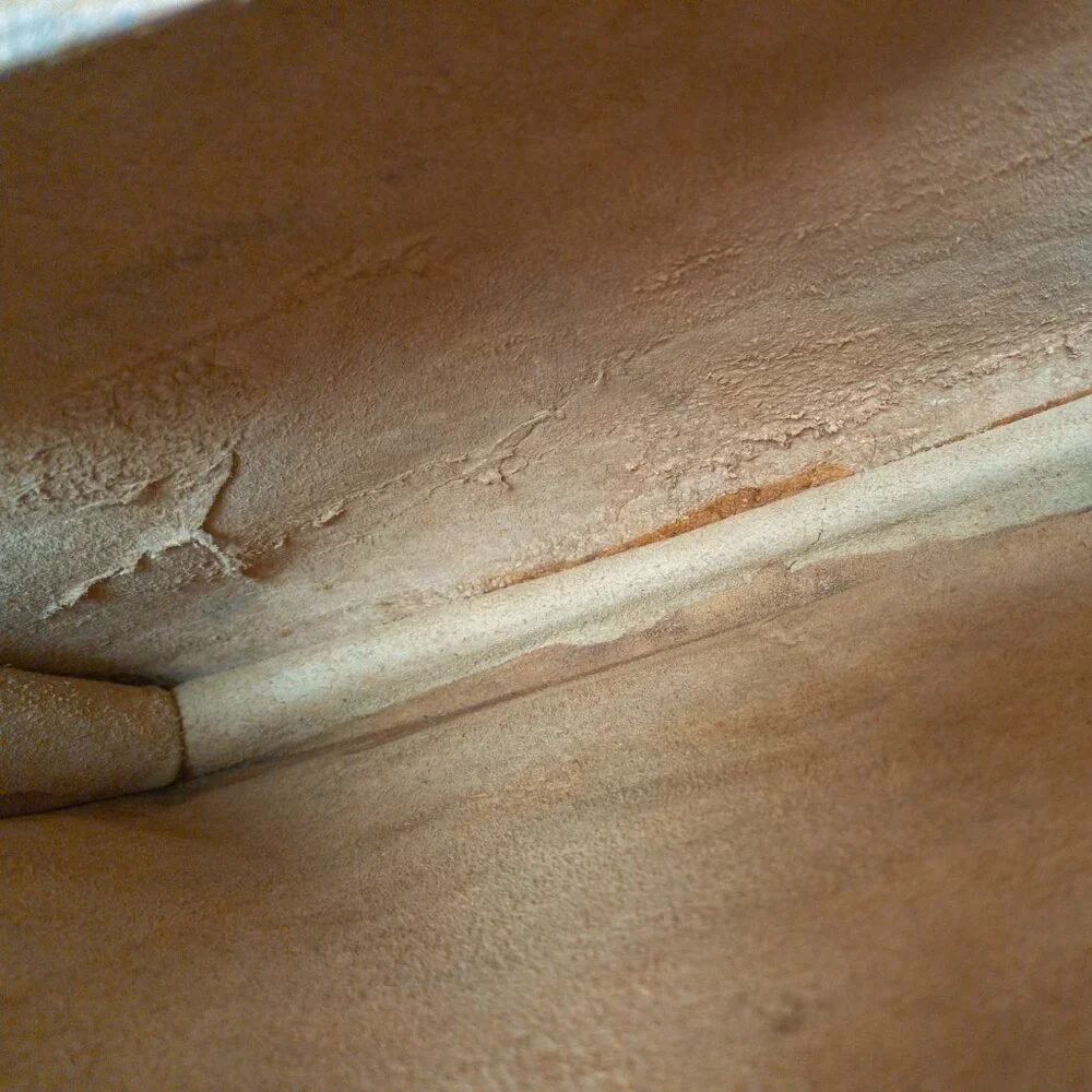 Handmade Natural Leather Satchel Briefcase – Vintage Tan Crossbody Messenger - Picture 12 of 16